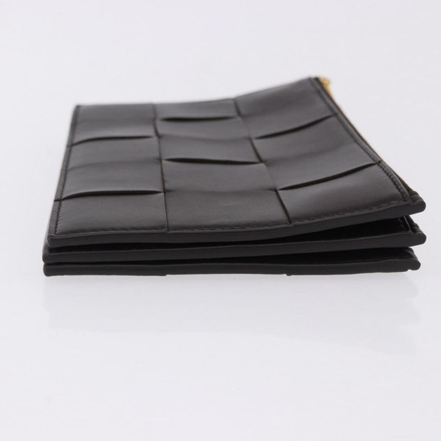【日本直送】BOTTEGA VENETA MAXI INTRECCIATO 手拿包皮革深棕金色正品 ki6767M-2