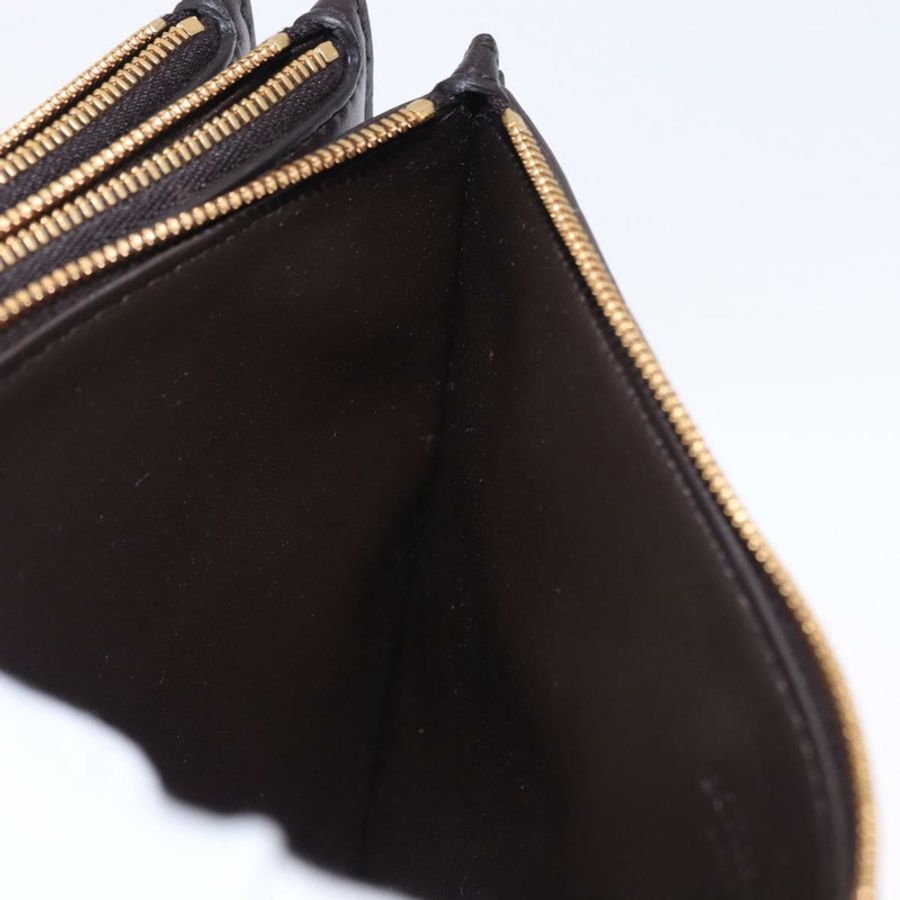 【日本直送】BOTTEGA VENETA MAXI INTRECCIATO 手拿包皮革深棕金色正品 ki6767M-11