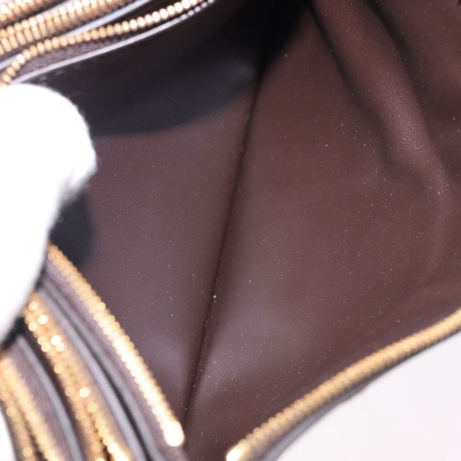 【日本直送】BOTTEGA VENETA MAXI INTRECCIATO 手拿包皮革深棕金色正品 ki6767M-19