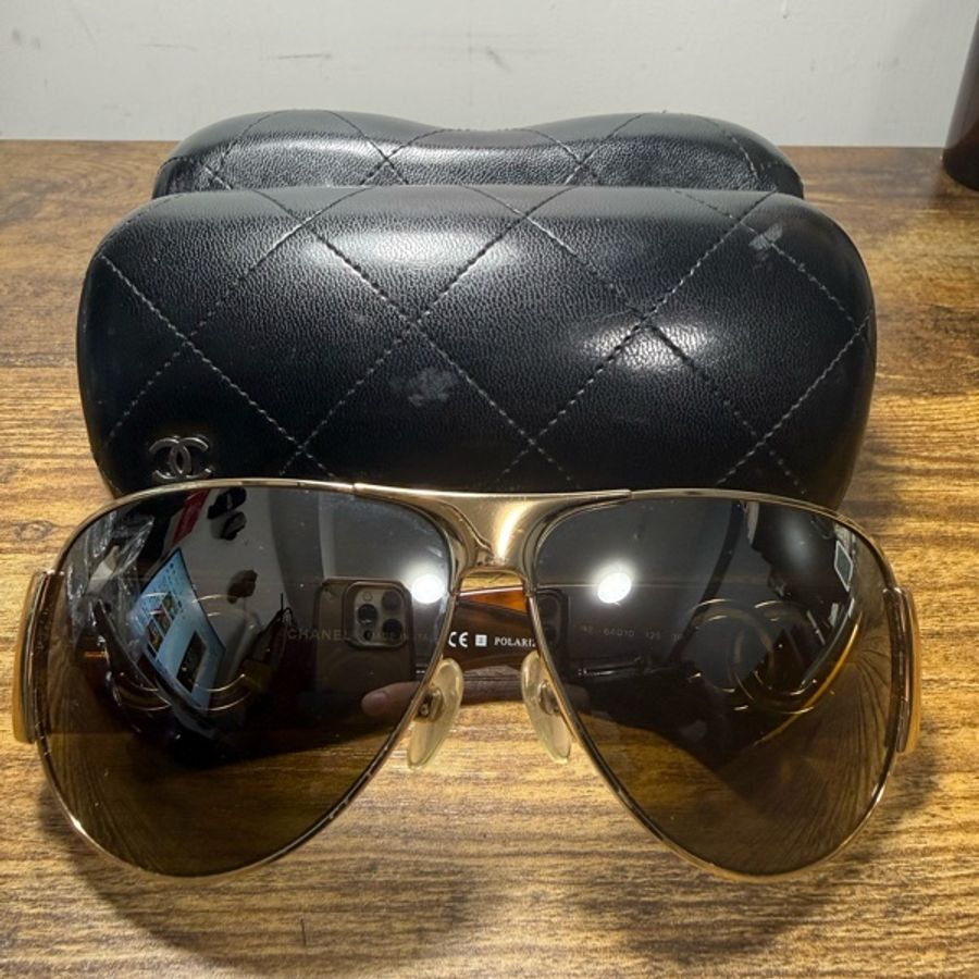 Chanel Glod Farame 4153太陽眼鏡-5