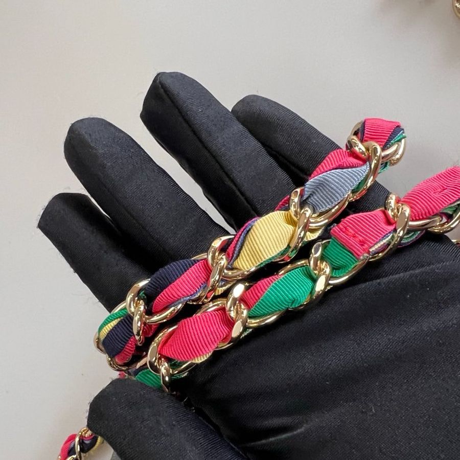 CHANEL 腰帶鍊包彩色 保卡款3094445-7
