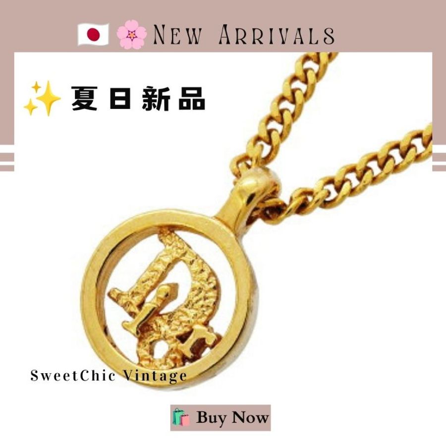 🛍️🎁 🔥7月新品【預訂】 💘CHRISTIAN DIOR Logo 金色項鍊 🔥 熱賣款 DIOR 項鍊-0