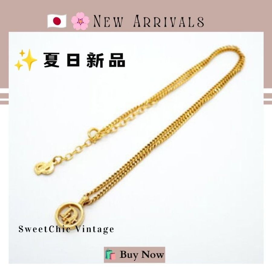 🛍️🎁 🔥7月新品【預訂】 💘CHRISTIAN DIOR Logo 金色項鍊 🔥 熱賣款 DIOR 項鍊-2