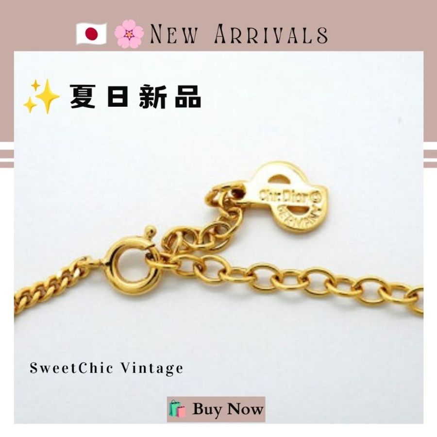 🛍️🎁 🔥7月新品【預訂】 💘CHRISTIAN DIOR Logo 金色項鍊 🔥 熱賣款 DIOR 項鍊-3