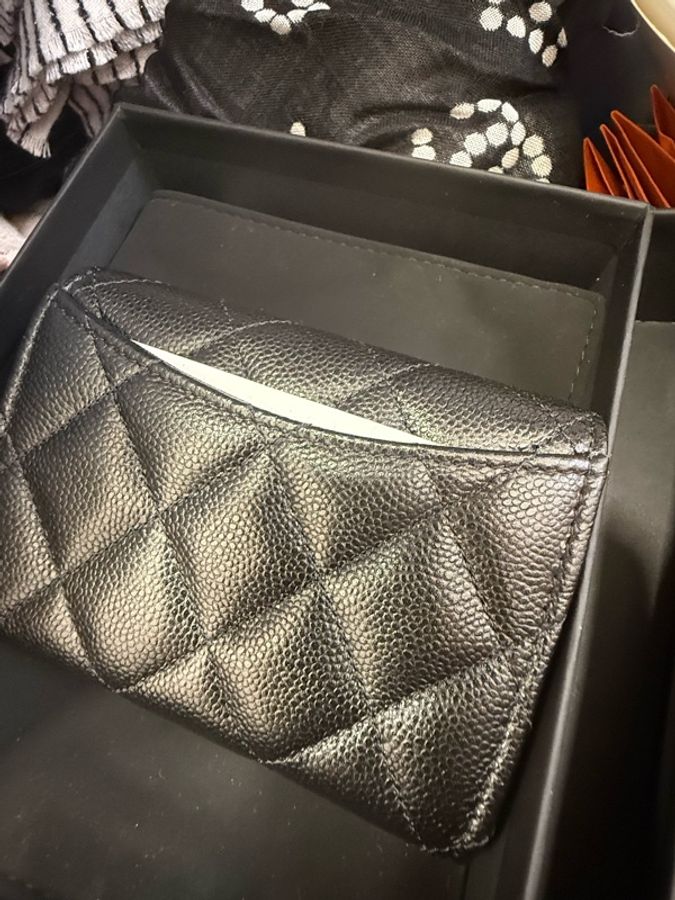 Chanel 經典雙層牛皮零錢卡包-2