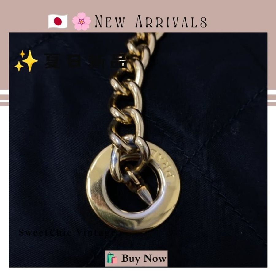 🛍️🎁 🔥7月新品【預訂】 💘PRADA 經典黑色絎縫托特包 🔥 Prada Chain Bag 氣質大容量款 🔥💖 ✨🔥 ✨PRADA 經典黑色尼龍鏈條包-6