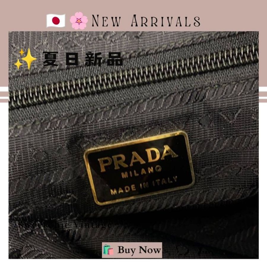 🛍️🎁 🔥7月新品【預訂】 💘PRADA 經典黑色絎縫托特包 🔥 Prada Chain Bag 氣質大容量款 🔥💖 ✨🔥 ✨PRADA 經典黑色尼龍鏈條包-9