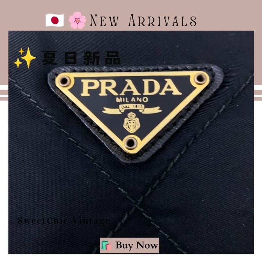 🛍️🎁 🔥7月新品【預訂】 💘PRADA 經典黑色絎縫托特包 🔥 Prada Chain Bag 氣質大容量款 🔥💖 ✨🔥 ✨PRADA 經典黑色尼龍鏈條包-18