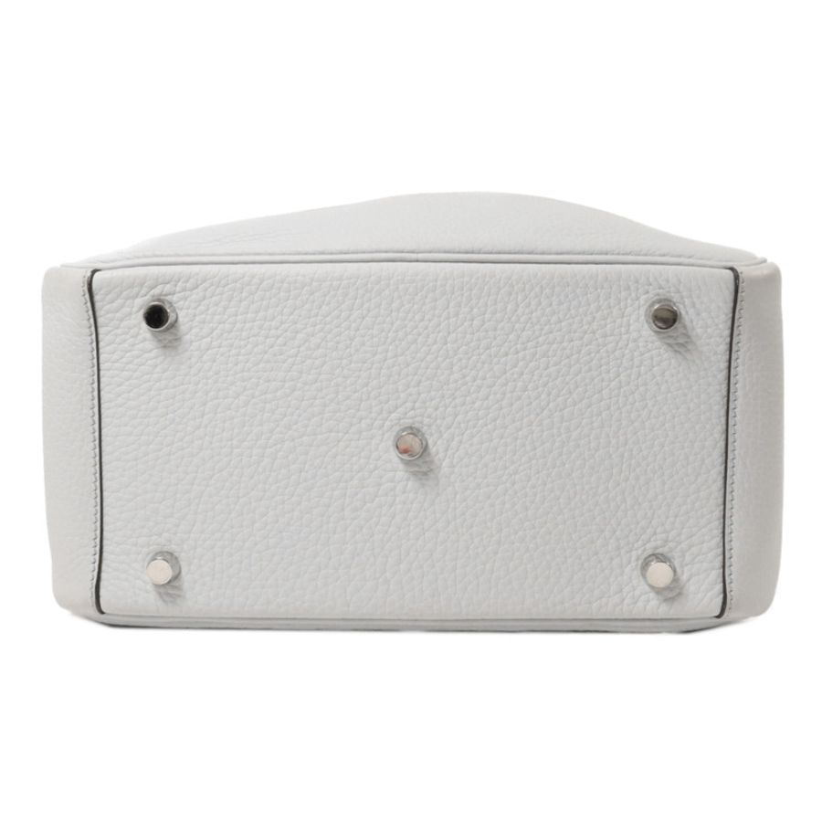 HERMES Clemence皮革Lindy 26手挽肩背兩用袋Bleu Brume-3