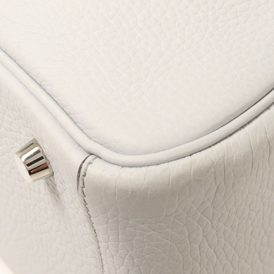 HERMES Clemence皮革Lindy 26手挽肩背兩用袋Bleu Brume-11