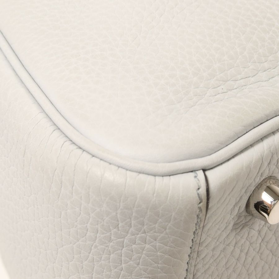 HERMES Clemence皮革Lindy 26手挽肩背兩用袋Bleu Brume-12