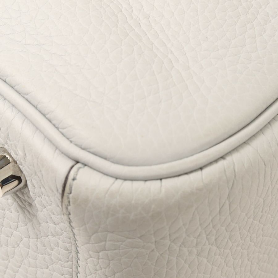 HERMES Clemence皮革Lindy 26手挽肩背兩用袋Bleu Brume-13