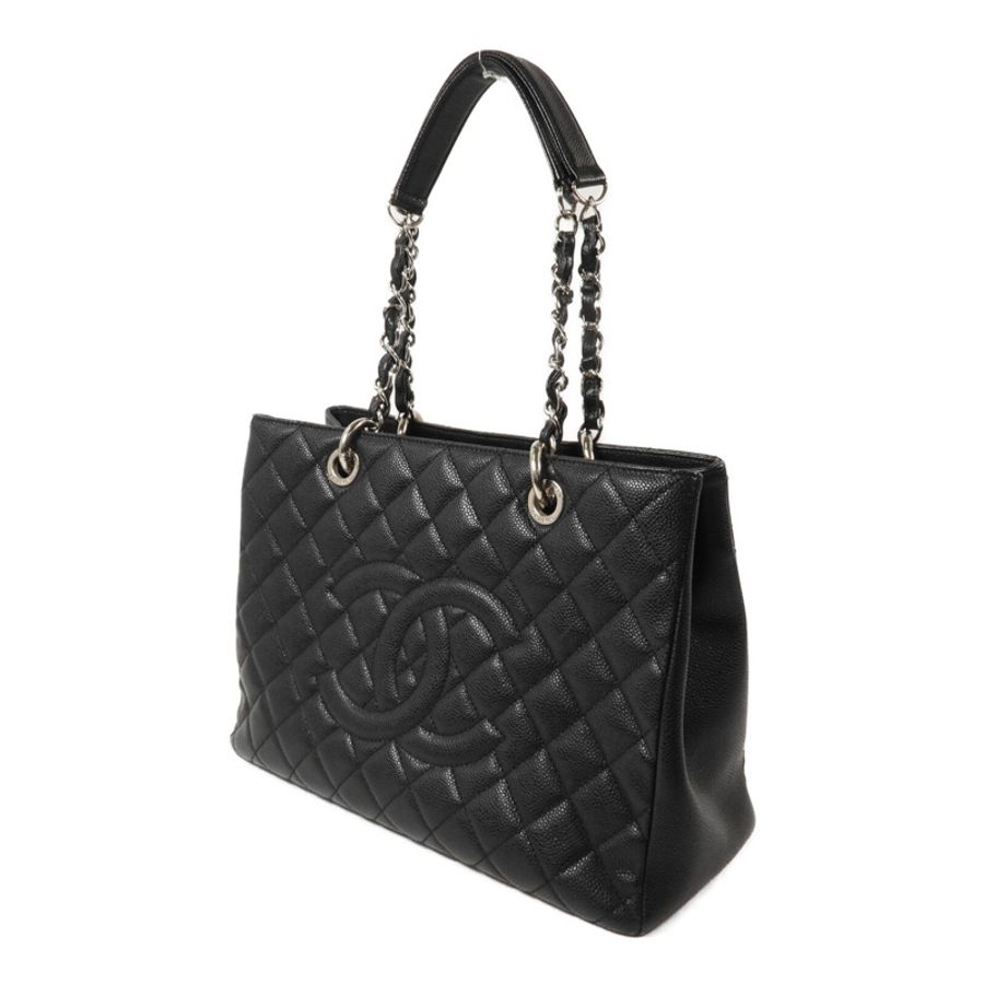 CHANEL 牛皮皮革GST Grand Shopping Tote Bag鏈帶肩背袋-2