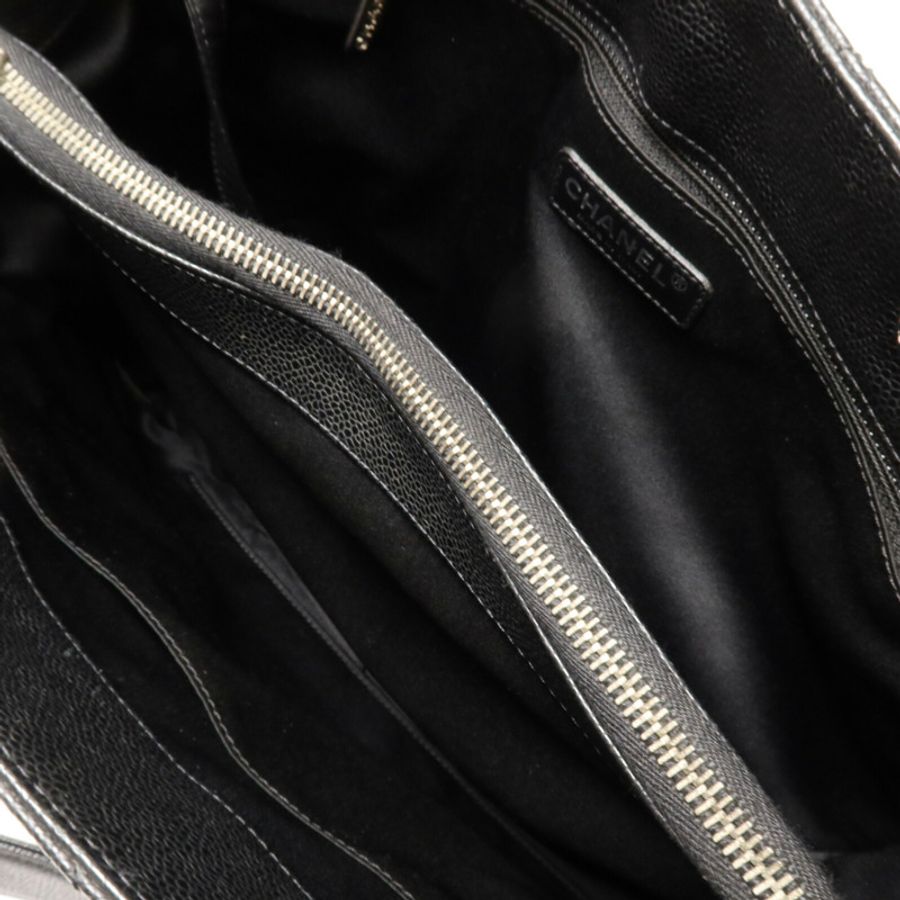 CHANEL 牛皮皮革GST Grand Shopping Tote Bag鏈帶肩背袋-4