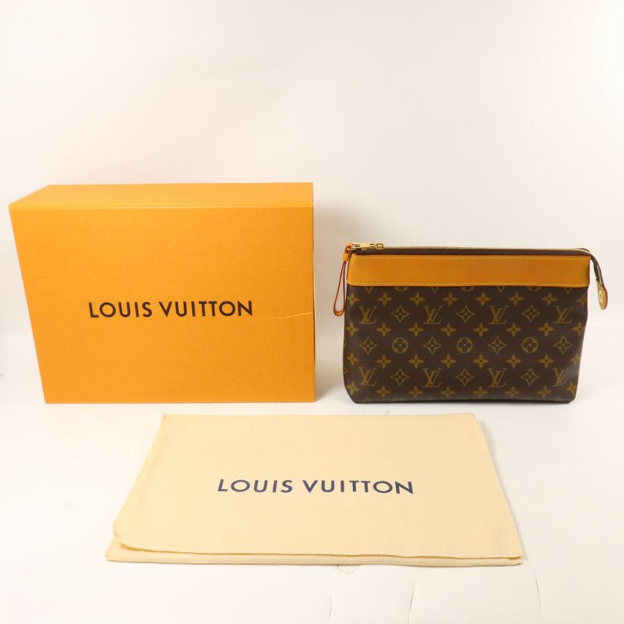 LOUIS VUITTON Monogram Archive Pochette Voyage Souple手拿包-8