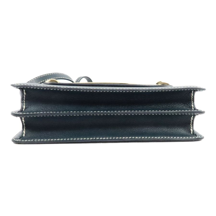 HERMES Evercolor皮革Roulis 23肩背袋Vert Cypres-3