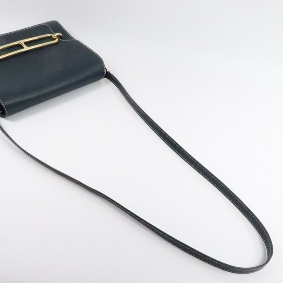 HERMES Evercolor皮革Roulis 23肩背袋Vert Cypres-8
