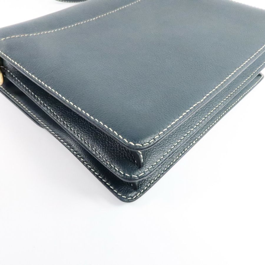 HERMES Evercolor皮革Roulis 23肩背袋Vert Cypres-13