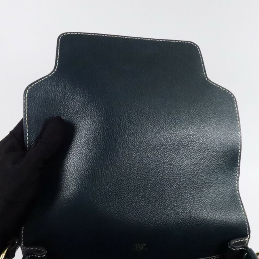 HERMES Evercolor皮革Roulis 23肩背袋Vert Cypres-14