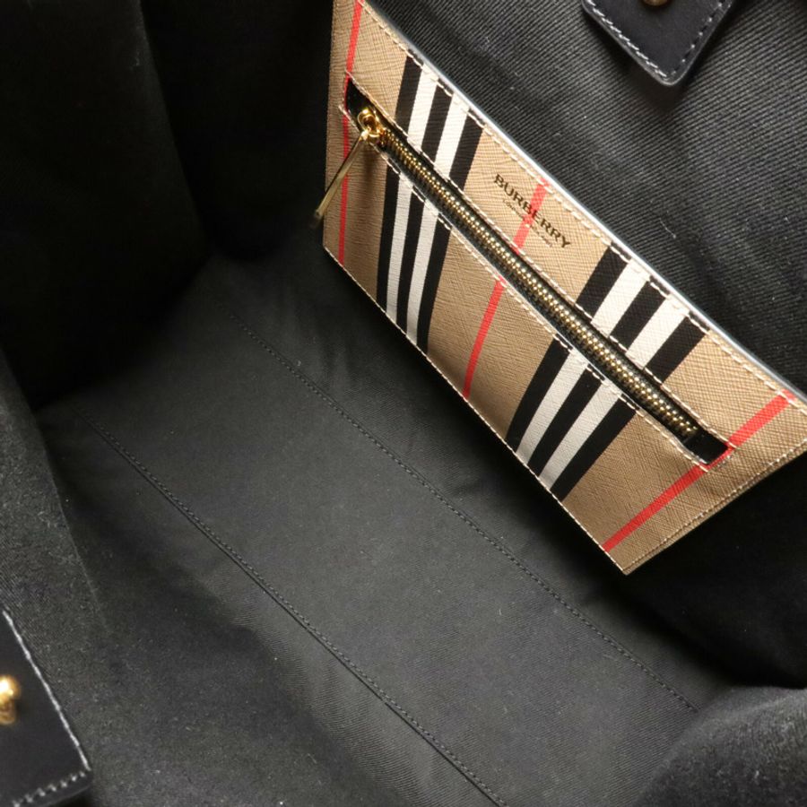 BURBERRY 塗層帆布Tote Bag手挽袋-4