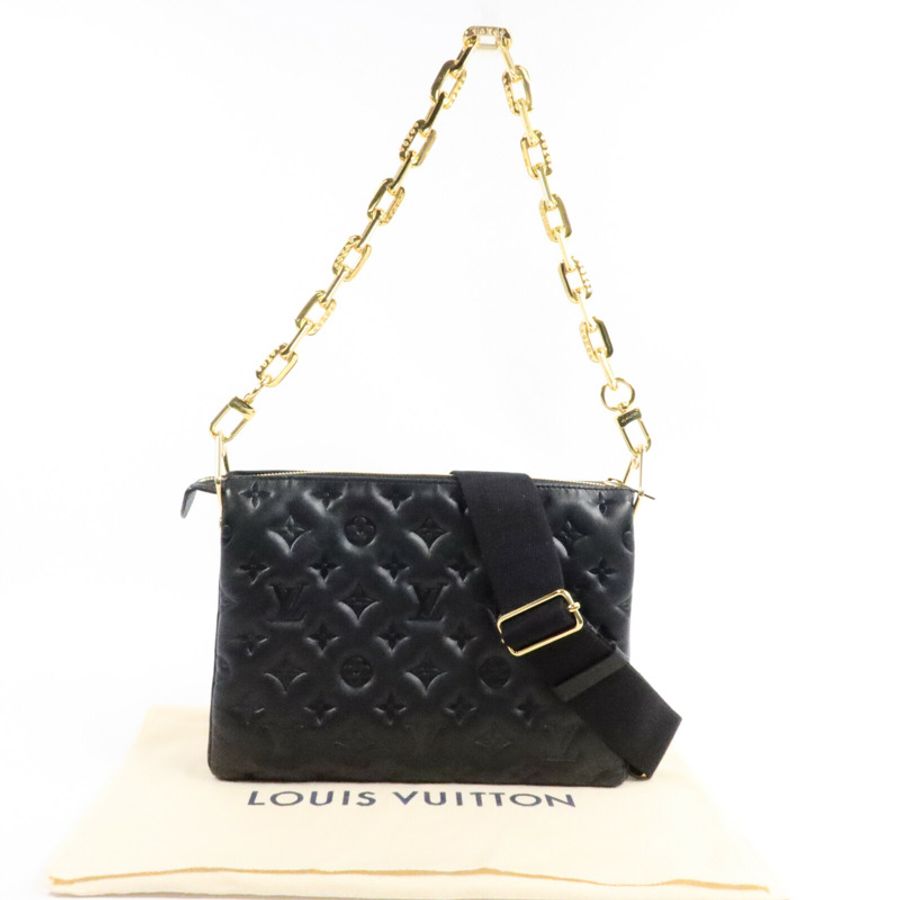 LOUIS VUITTON Monogram Embossed Coussin PM手挽肩背兩用袋-8