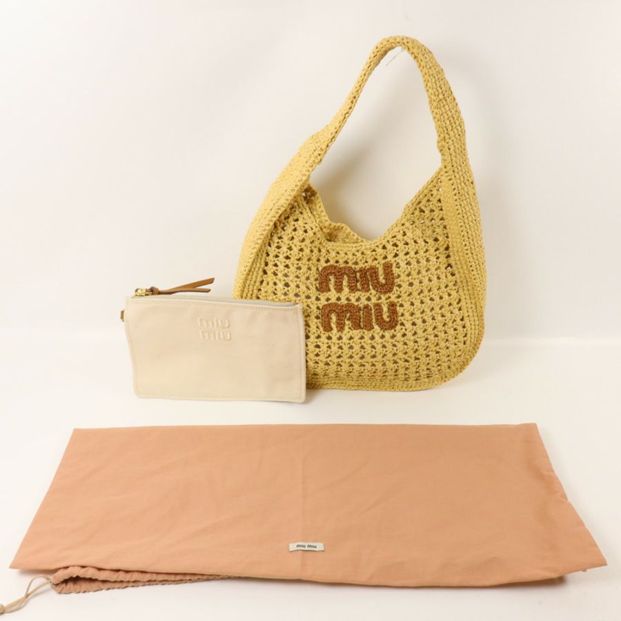 Miu Miu Raffia Woven Hobo手挽袋-8