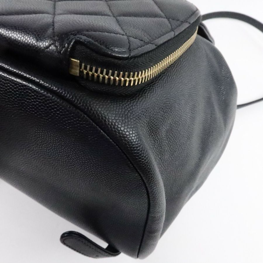 CHANEL 牛皮皮革Business Affinity Backpack鏈帶背包-9