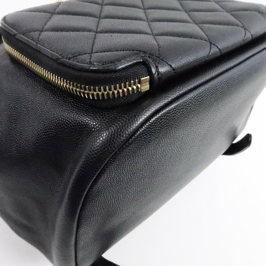 CHANEL 牛皮皮革Business Affinity Backpack鏈帶背包-10