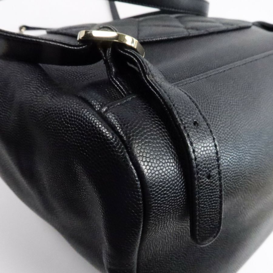 CHANEL 牛皮皮革Business Affinity Backpack鏈帶背包-12