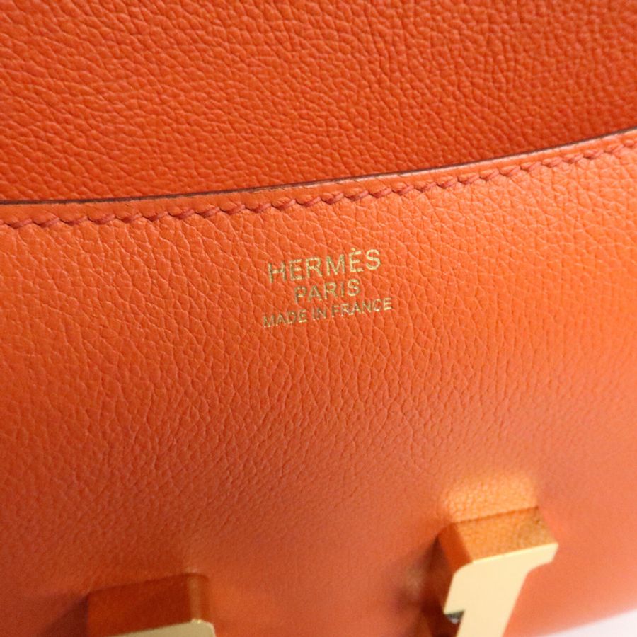 HERMES Evercolor皮革Constance 24肩背袋-5
