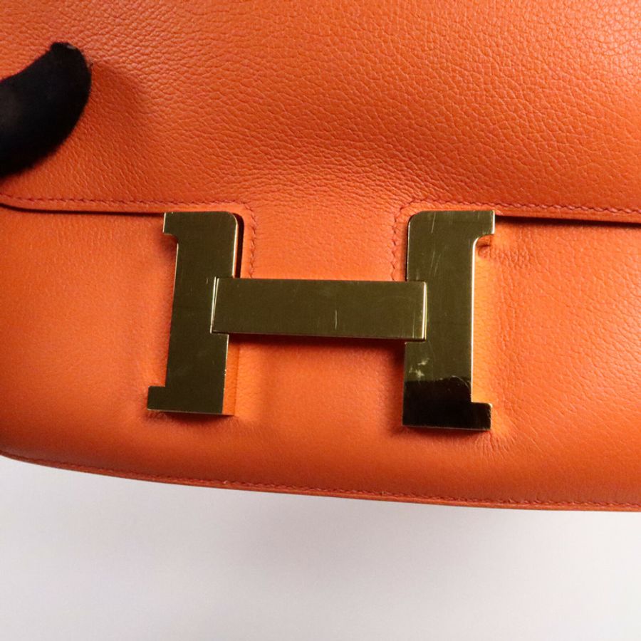 HERMES Evercolor皮革Constance 24肩背袋-7