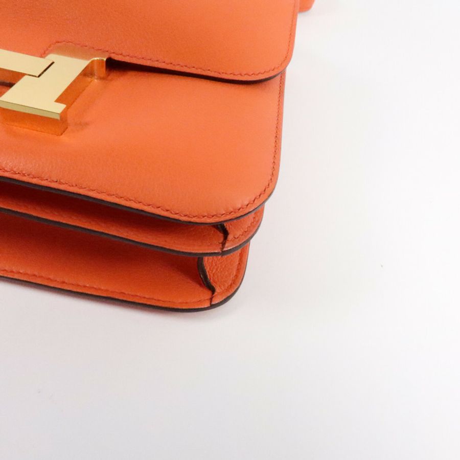 HERMES Evercolor皮革Constance 24肩背袋-10