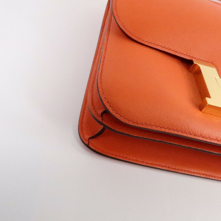 HERMES Evercolor皮革Constance 24肩背袋-11