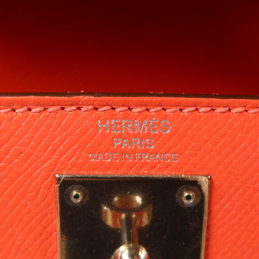 HERMES Epsom皮革Kelly 28手挽肩背兩用袋Rose Jaipur-5