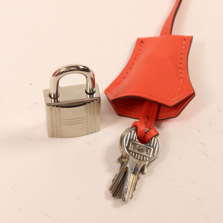 HERMES Epsom皮革Kelly 28手挽肩背兩用袋Rose Jaipur-10