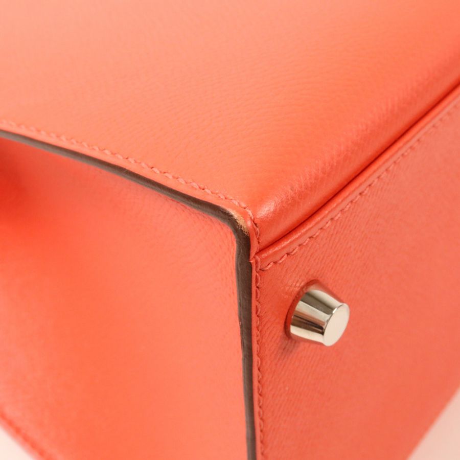 HERMES Epsom皮革Kelly 28手挽肩背兩用袋Rose Jaipur-13