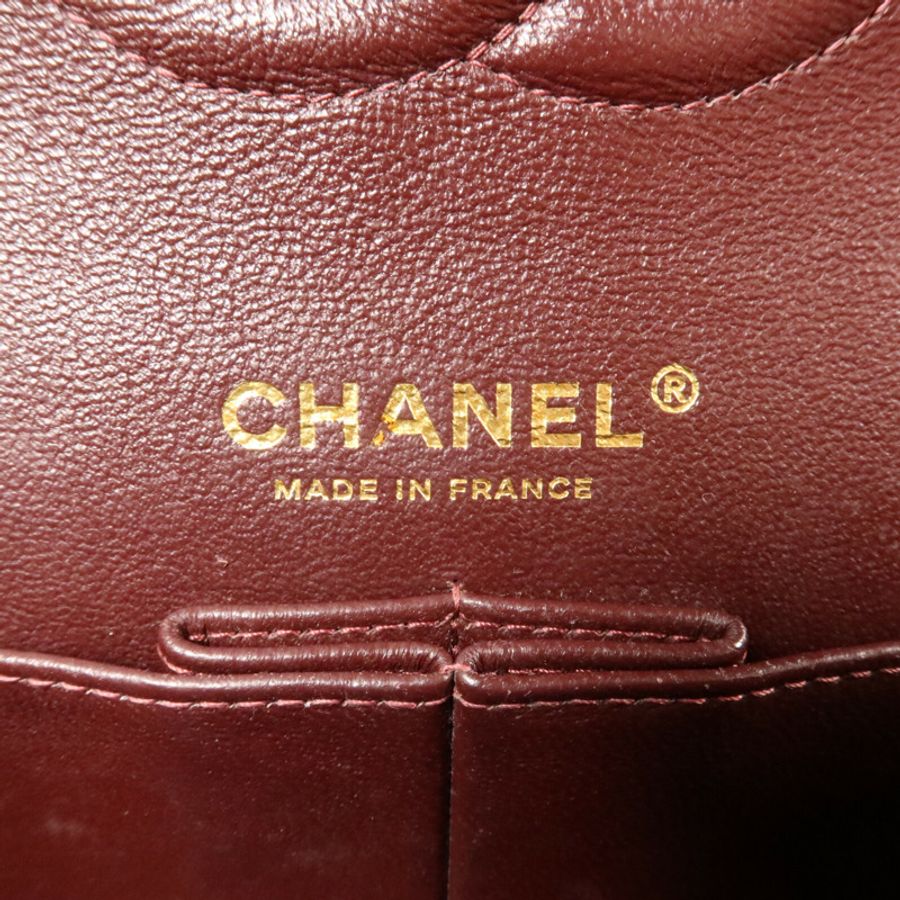 CHANEL 羊皮皮革Classic 25鏈帶肩背袋-5