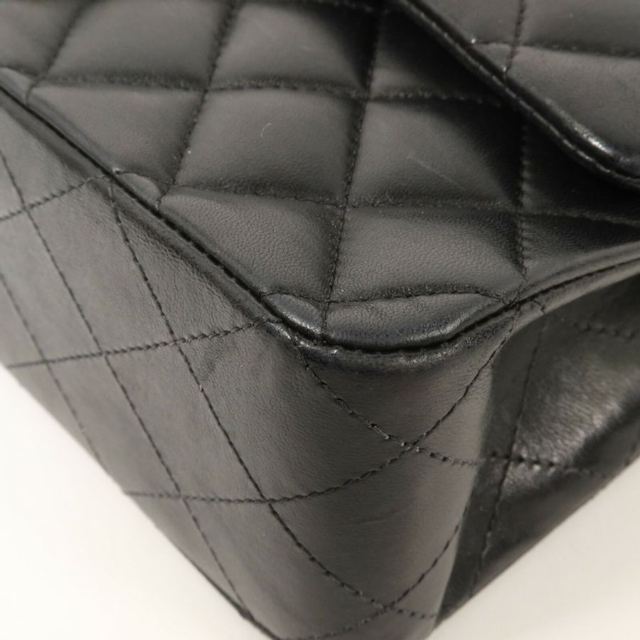 CHANEL 羊皮皮革Classic 25鏈帶肩背袋-12