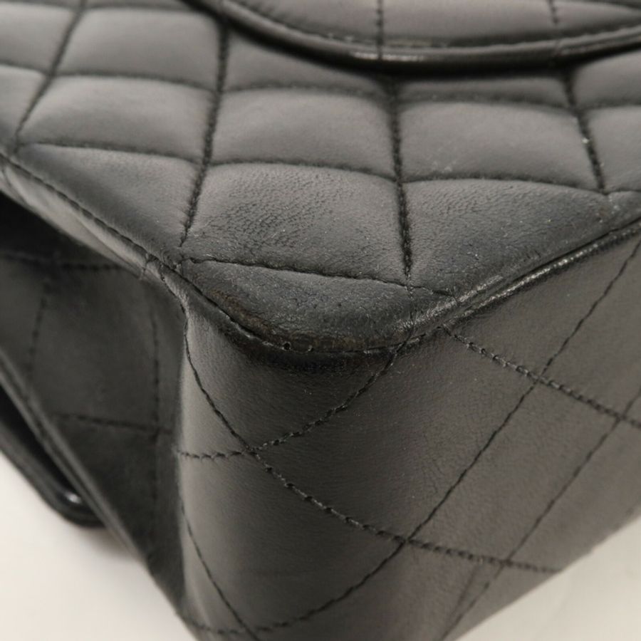 CHANEL 羊皮皮革Classic 25鏈帶肩背袋-13