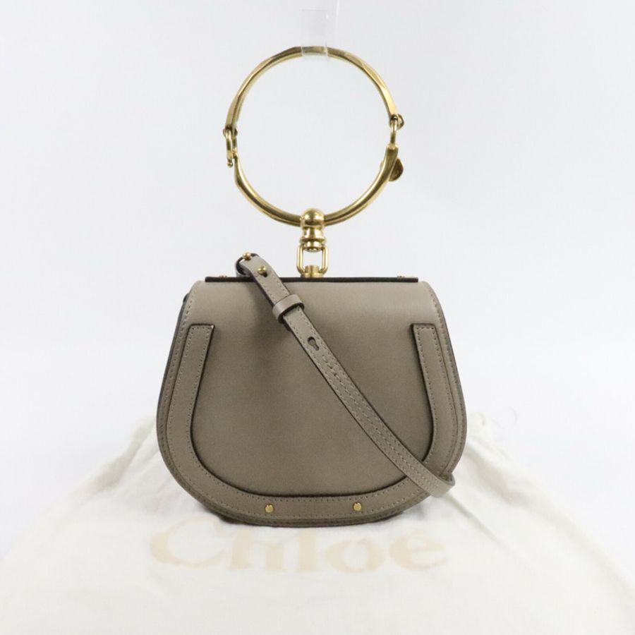 Chloe 牛皮皮革Nile手挽肩背兩用袋-7