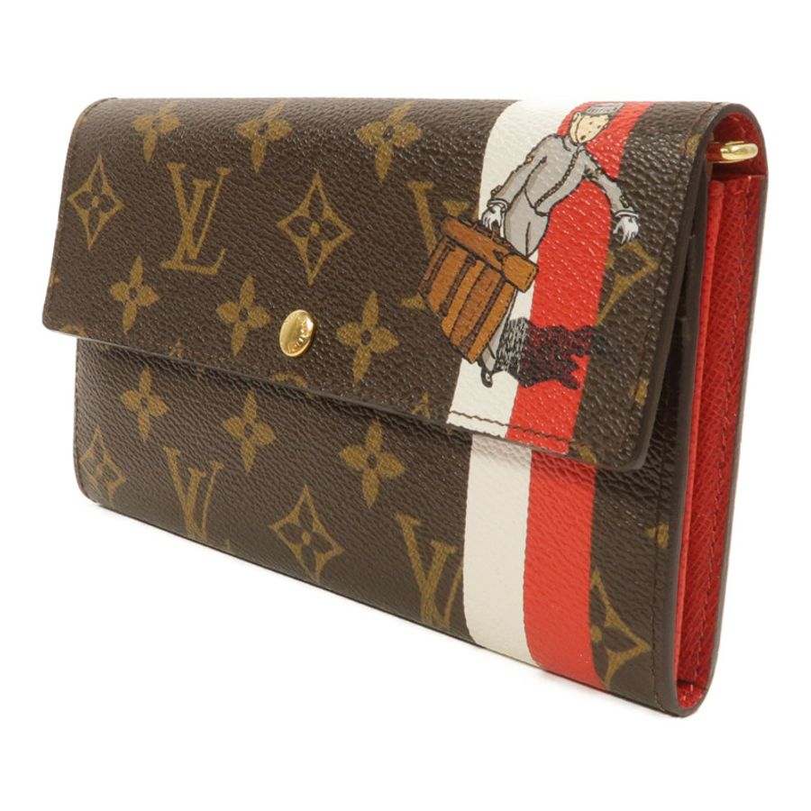LOUIS VUITTON Monogram Groom Portefeuille Sarah長錢包-2