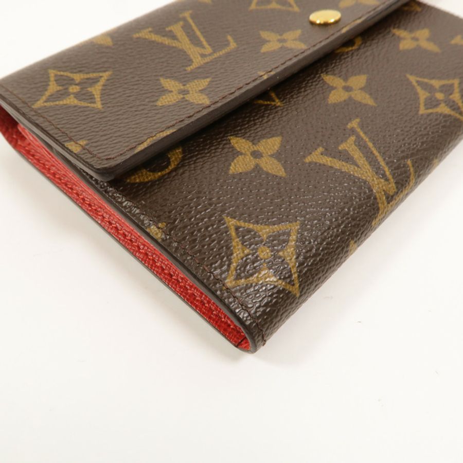 LOUIS VUITTON Monogram Groom Portefeuille Sarah長錢包-11