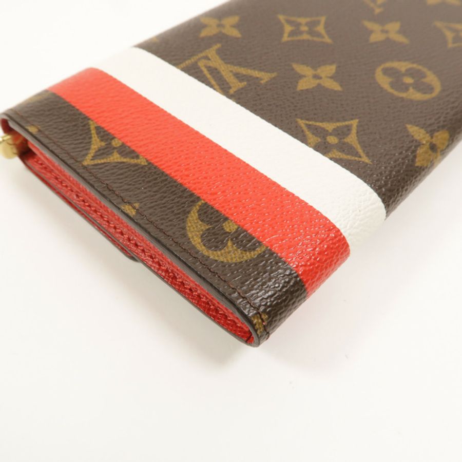 LOUIS VUITTON Monogram Groom Portefeuille Sarah長錢包-13