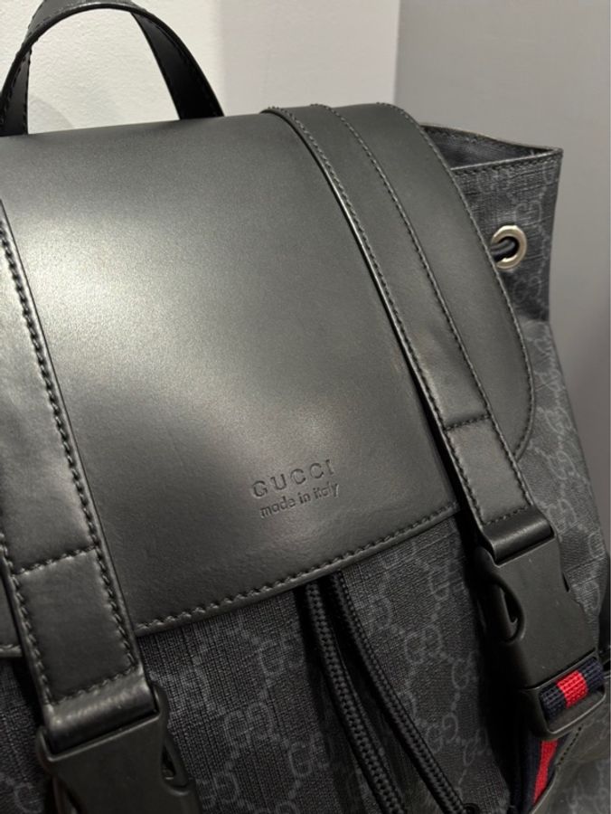 Gucci 黑老花雙肩包|Classic Trend CT精品|台北東區實體-2