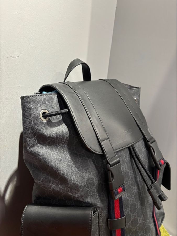 Gucci 黑老花雙肩包|Classic Trend CT精品|台北東區實體-3