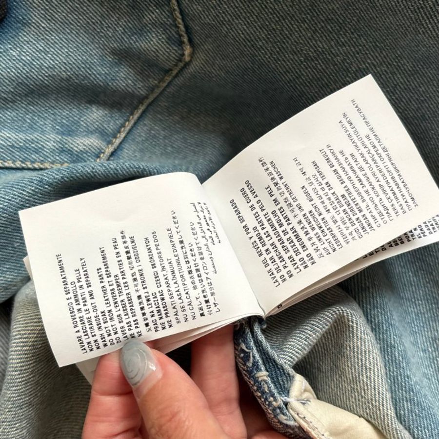 38號 ::Prada:: 經典三角牌 水洗丹寧牛仔連身短褲 連身褲 連衣褲 2022 Medium Wash Denim Button Up Romper-28