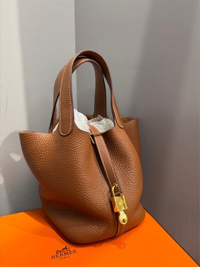 Hermes Picotin Lock 18 Gold TC 金棕金扣 |Classic Trend CT精品|台北東區實體-0