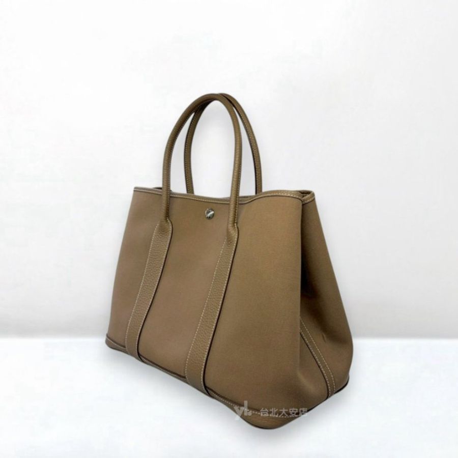 A13405-Hermes GP36大象灰皮加布Garden Party 36-1