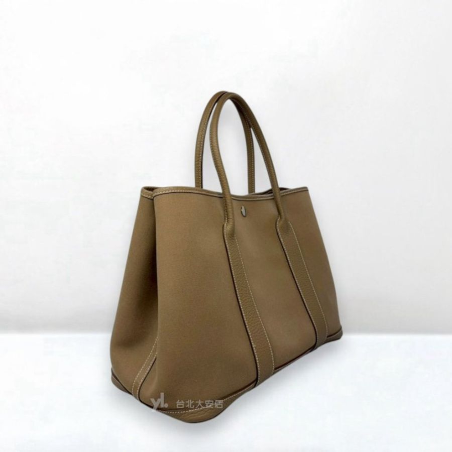 A13405-Hermes GP36大象灰皮加布Garden Party 36-2