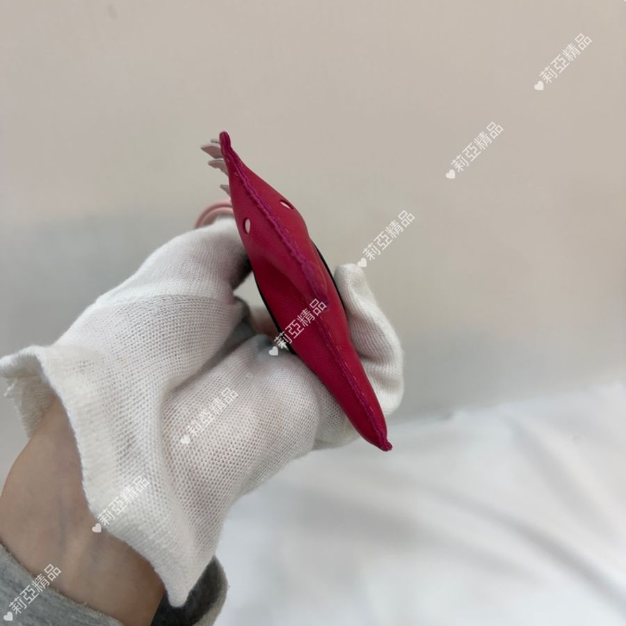莉亞精品♡ Hermes 拼色飛馬吊飾 桃粉MM-4